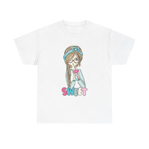 Sweet Girl Casual Wear  Heavy Cotton T-Shirts