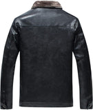 Men's Classic Black Biker Quilted Genuine Sheepskin Leather Jacket