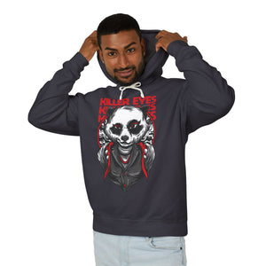 Killer Eyes Casual Wear - Unisex Lightweight Hooded Sweatshirt