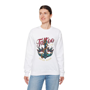 Tattoo Studio Unisex Heavy Blend™ White Sweatshirt