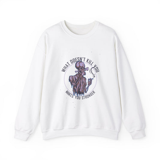 What Doesn't Kill You Unisex Heavy Blend™ White Sweatshirt