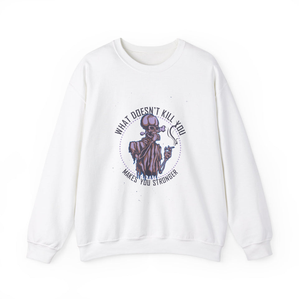 What Doesn't Kill You Unisex Heavy Blend™ White Sweatshirt