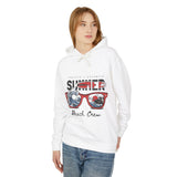 Summer Beach Crew Casual Wear - Unisex Lightweight Hooded Sweatshirt