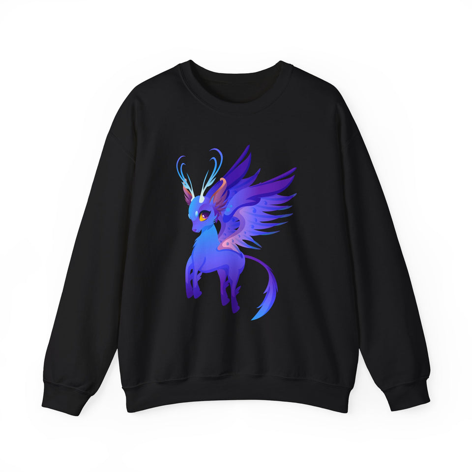 Angel Deer Unisex Heavy Blend™ White Sweatshirt