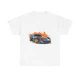 Sport Car Casual Wear Unisex Heavy Cotton T-Shirts