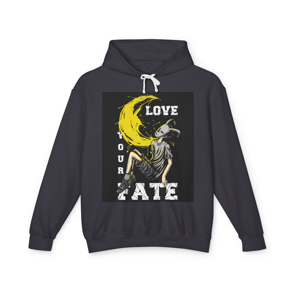 Love Your Fate Casual Wear - Unisex Lightweight Hooded Sweatshirt