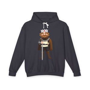 King Sword Casual Wear - Unisex Lightweight Hooded Sweatshirt