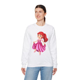 Barbie Doll Heavy Blend™ White Sweatshirt