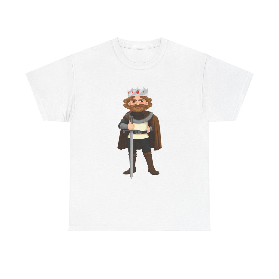 King Sword Casual Wear Unisex Heavy Cotton T-Shirts