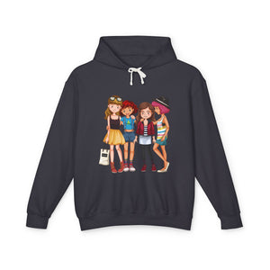 Friends Together Casual Wear - Girl Lightweight Hooded Sweatshirt