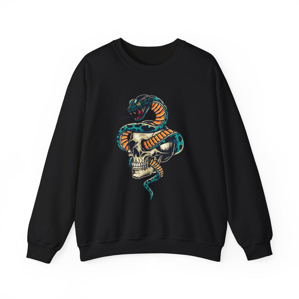 Snake Skull Tattoo Unisex Heavy Blend™ Sweatshirt