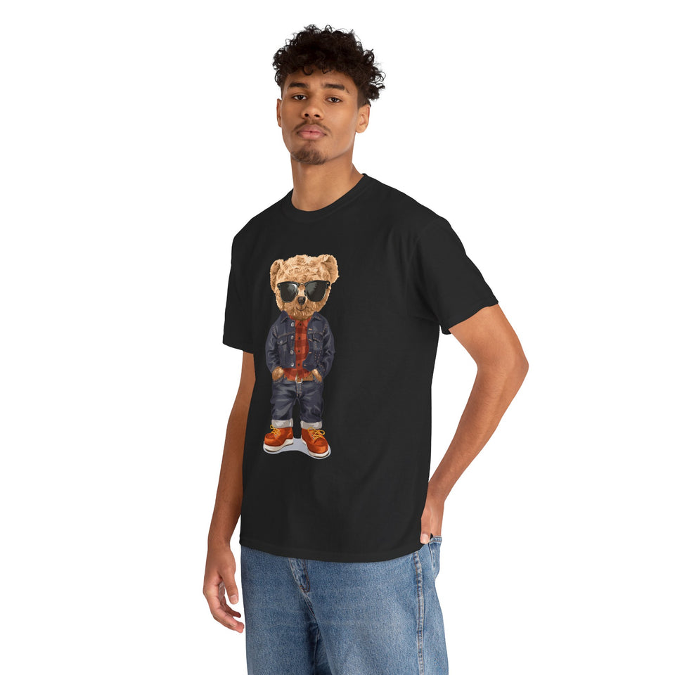 Teddy Bear Casual Wear Unisex Heavy Cotton T-Shirts