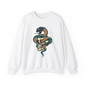 Snake Skull Tattoo Unisex Heavy Blend™ Sweatshirt