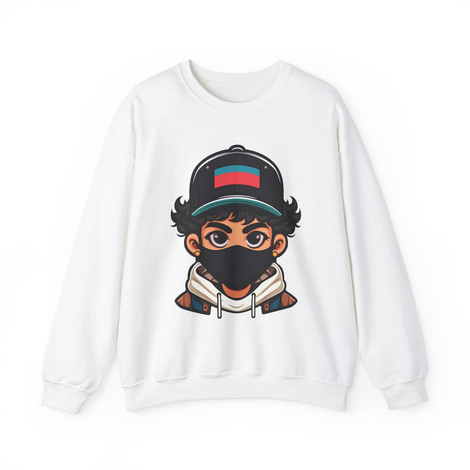 Streetwear Design Heavy Blend™ White  Sweatshirt