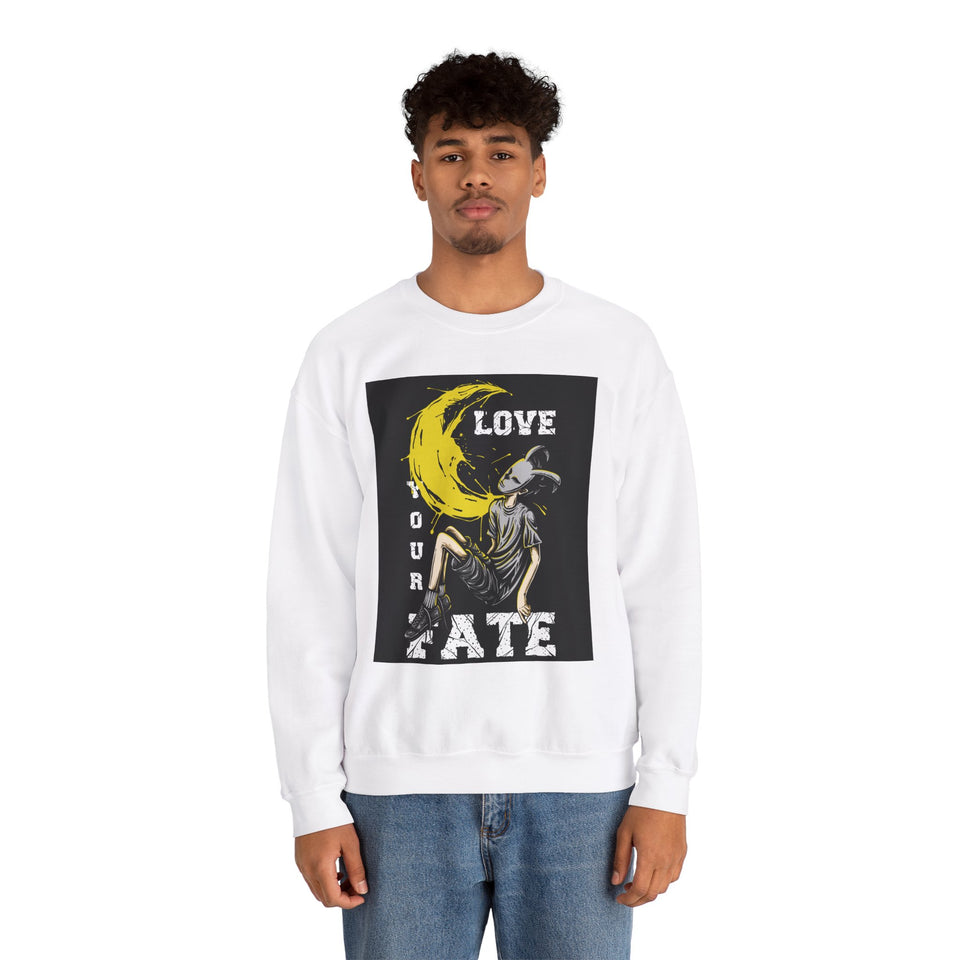 Love Your Fate Unisex Heavy Blend™ White Sweatshirt