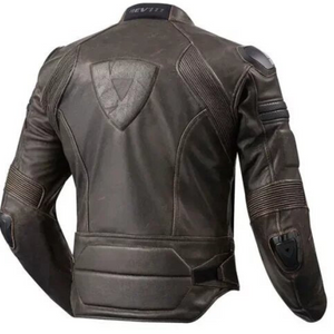 Men's Classic Black Brando Motorcycle Premium Cowhide Leather Jacket