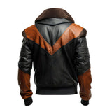 Men's B3 Bomber Flight Sheepskin Faux Shearling Fur Leather Jacket