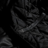 Women's Classic Black Bomber Biker Genuine Sheepskin Leather Jacket