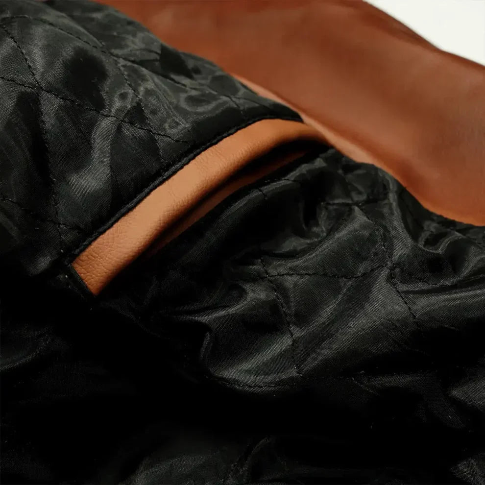 Women's B3 Bomber Shearling-Lined Black Sheepskin Leather Jacket