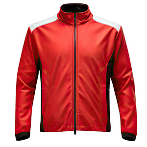 Men's Red Motorcycle Rider Genuine Sheepskin Leather Jacket