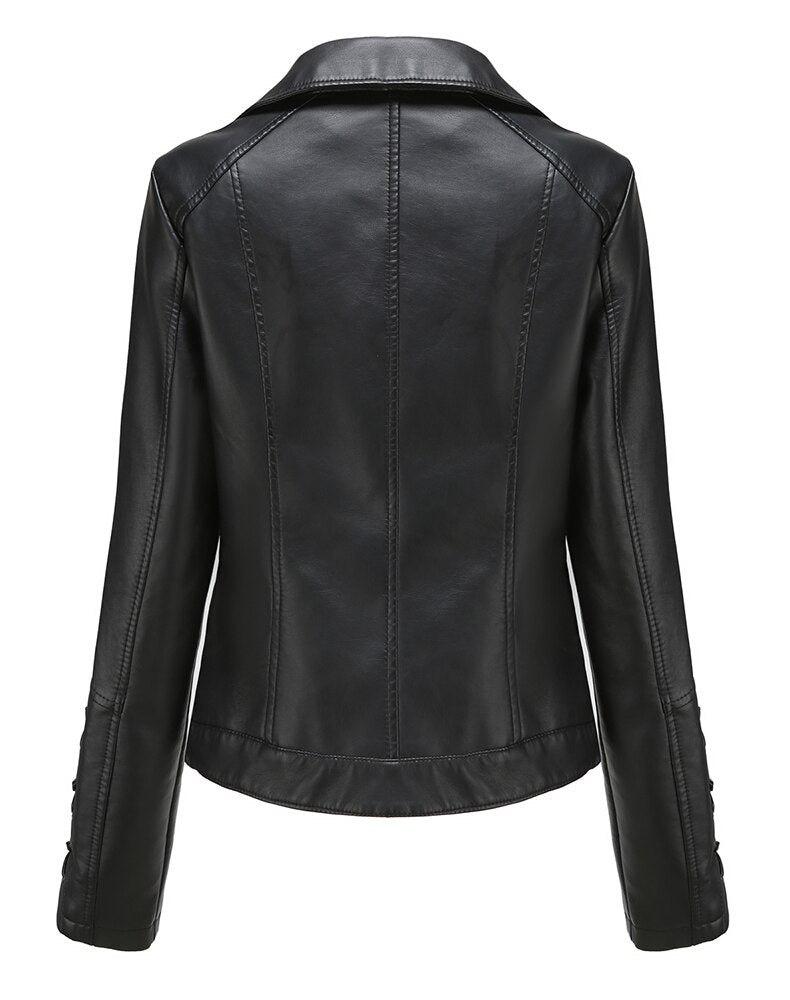 Womens Rosewood Genuine Lambskin Leather Jacket