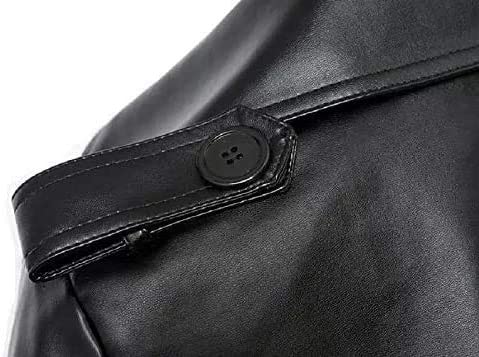 Womens Harmony Genuine Lambskin Leather Long Trench Coat